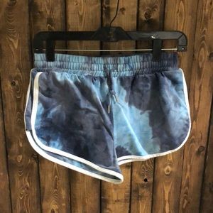 BLUE tiedye shorts